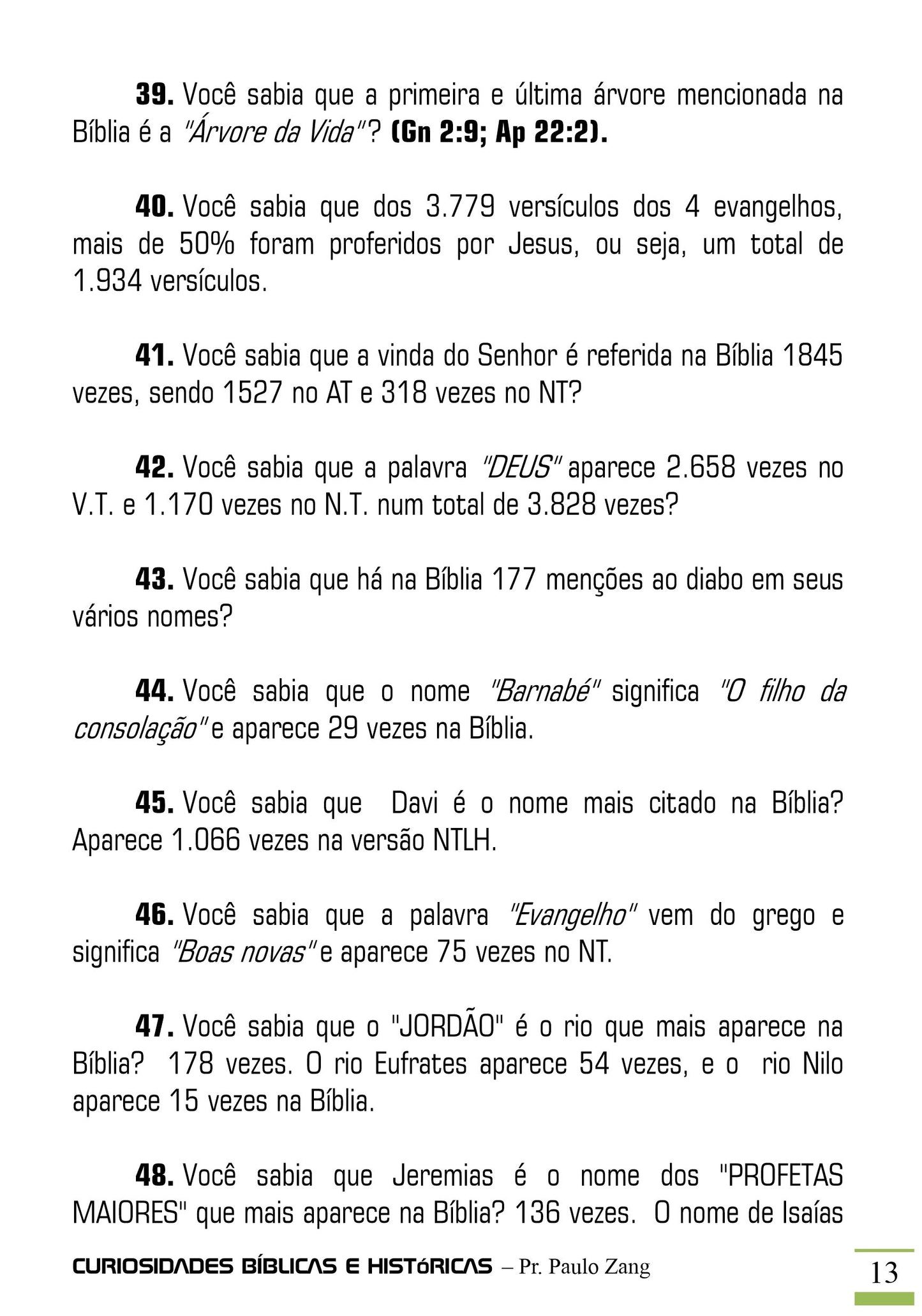 Você Sabia? Mais de 1.000 Curiosidades Bíblicas e Históricas