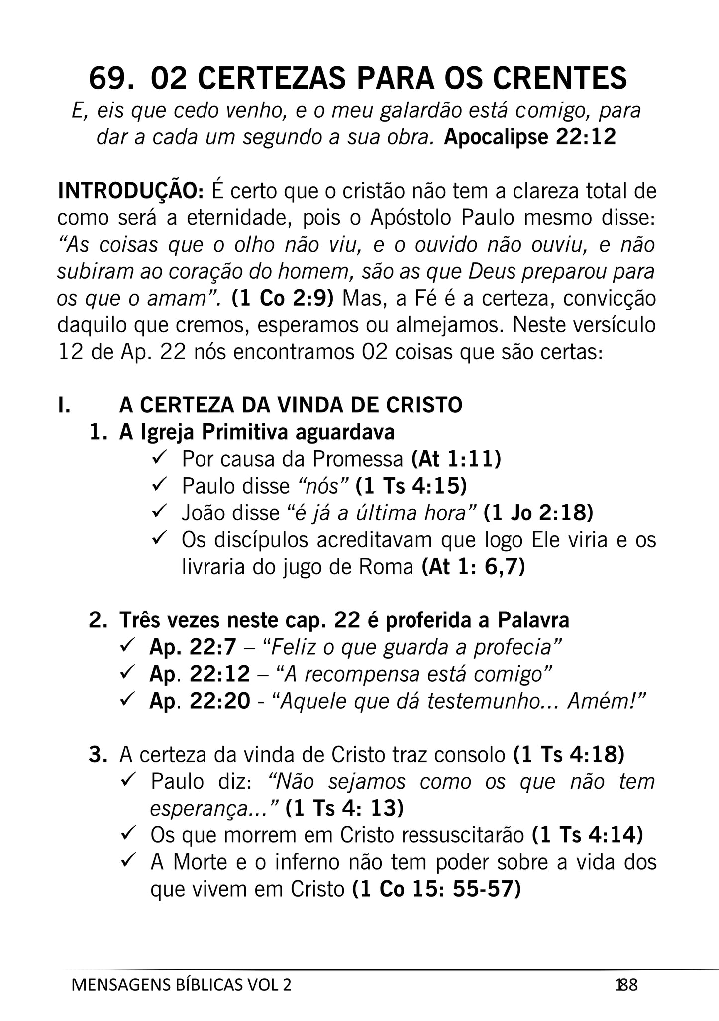 KIT Mensagens Bíblicas Vol 1, 2 E 3  (Esboços para Pregação)