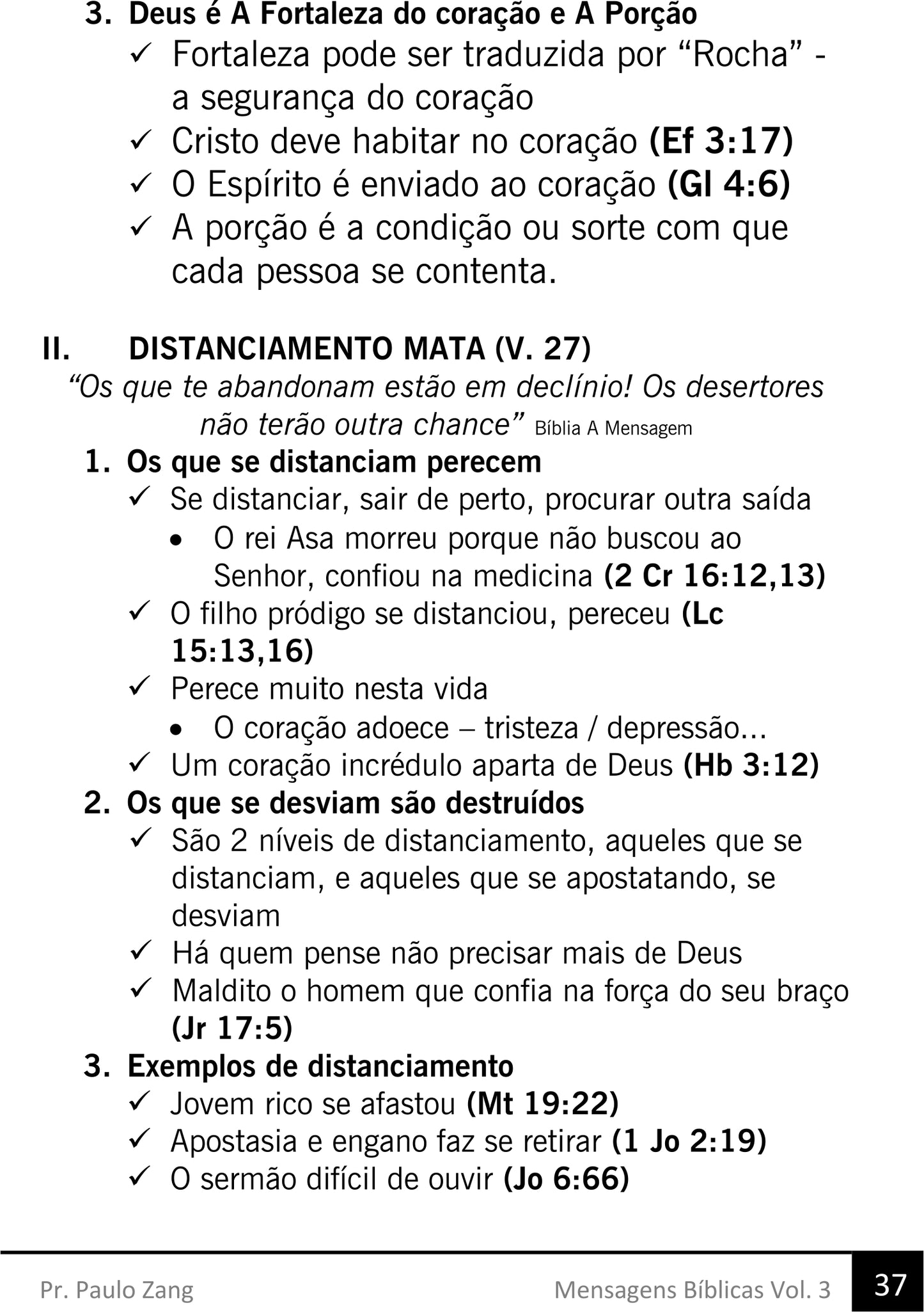 Mensagens Bíblicas Vol 3  (Esboços para Pregação)