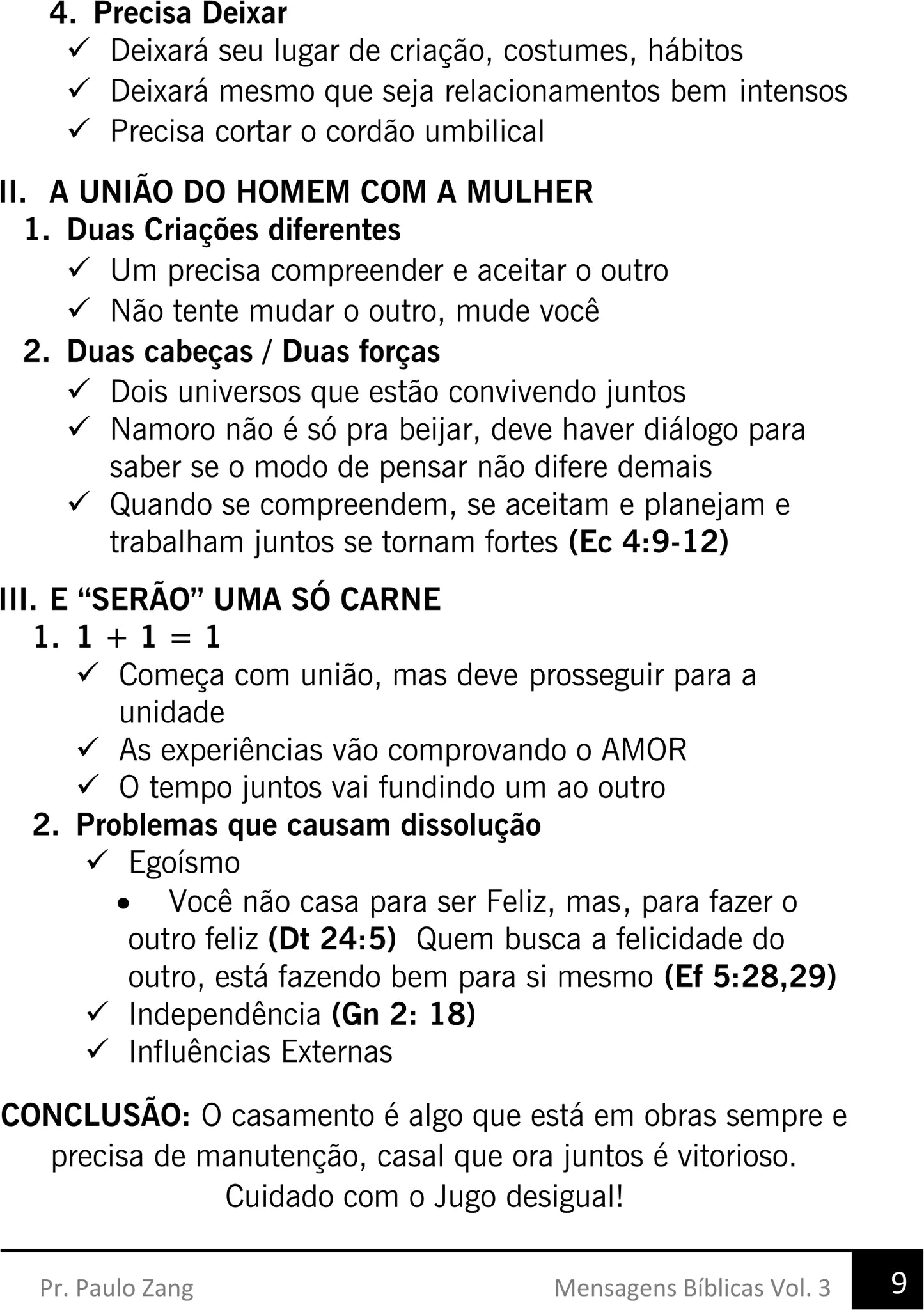 Mensagens Bíblicas Vol 3  (Esboços para Pregação)